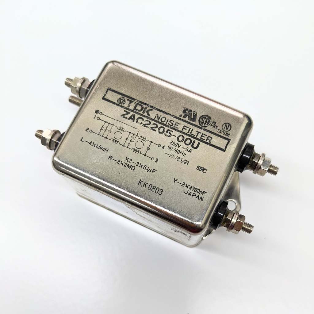 TDK LAMBDA ZAC2205-00U NOISE FILTER (5A/250V)