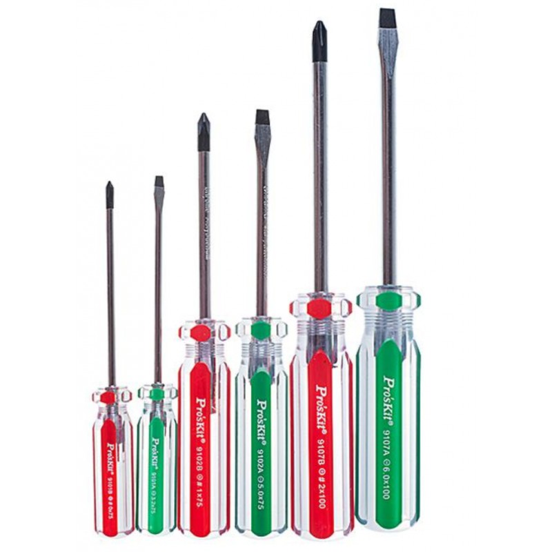 PRO'SKIT SW-9106  6Pcs Line Color Screwdriver Set