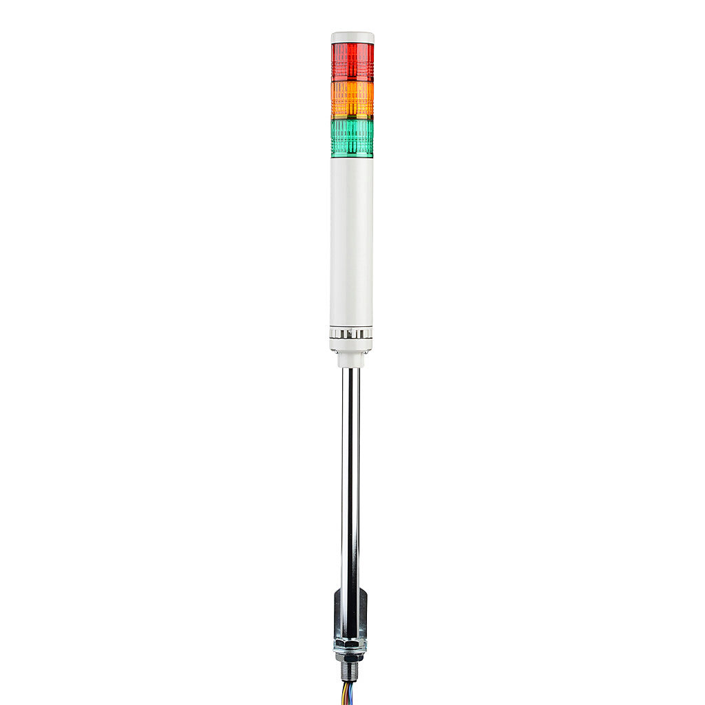 PATLITE LCE-3M2FB-RYG Signal Tower, 3 tiers, 40mm, NPN/PNP, 90-250 VAC