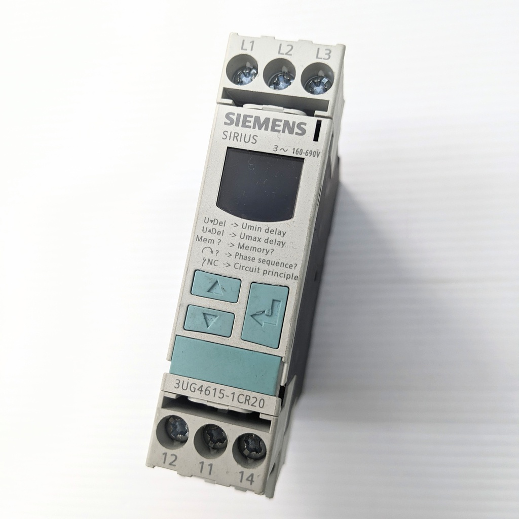 SIEMENS 3UG4615-1CR20 Digital monitoring relay 3-phase supply voltage phase