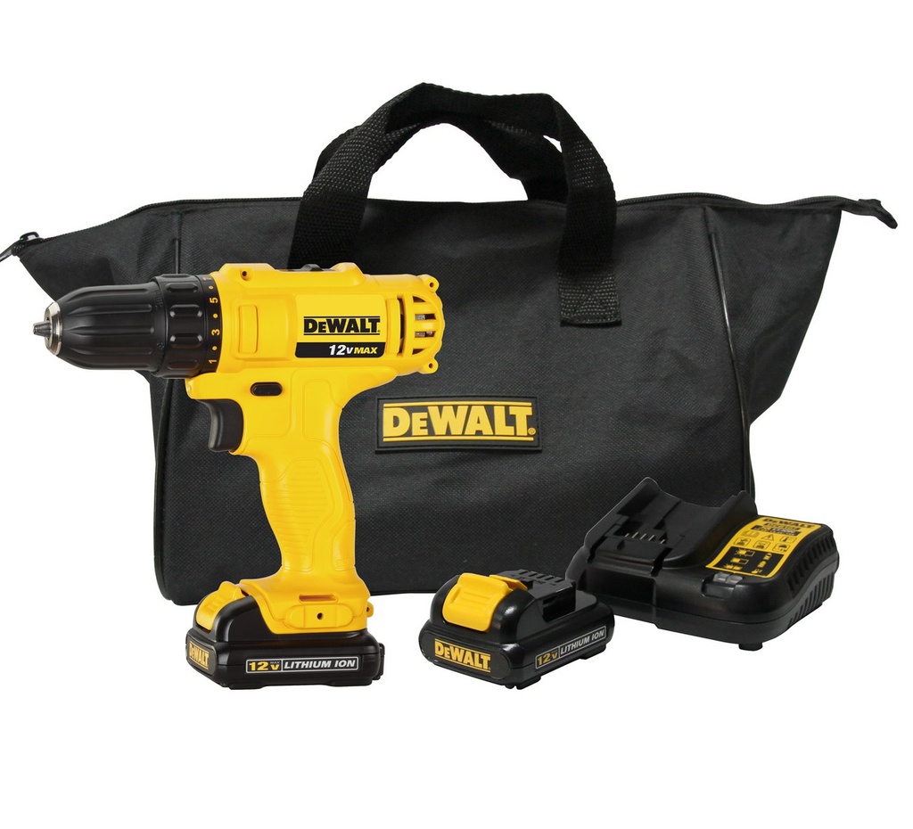 DEWALT DCD700C2-XD 10.8V LI-ION 10MM COMPACT DRILL DRIVER (1500RPM)