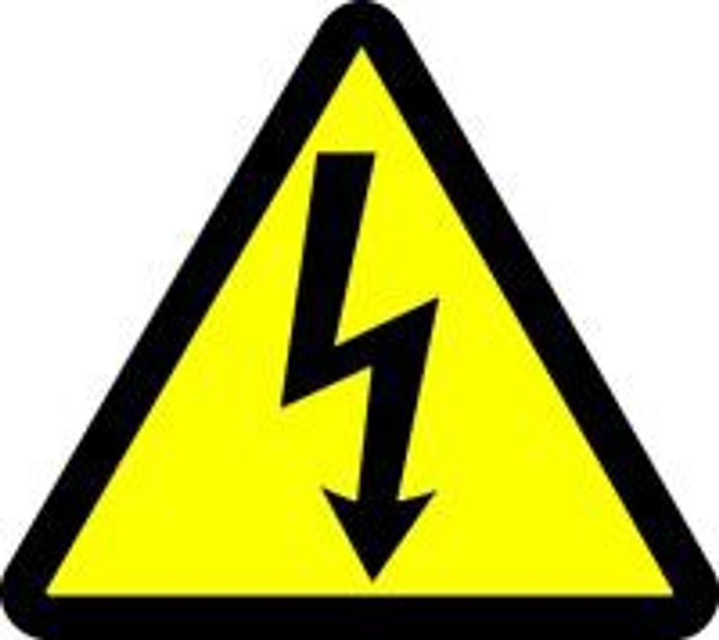 INDUSMART STICKER (Hazardous Voltage) Triangle (S)