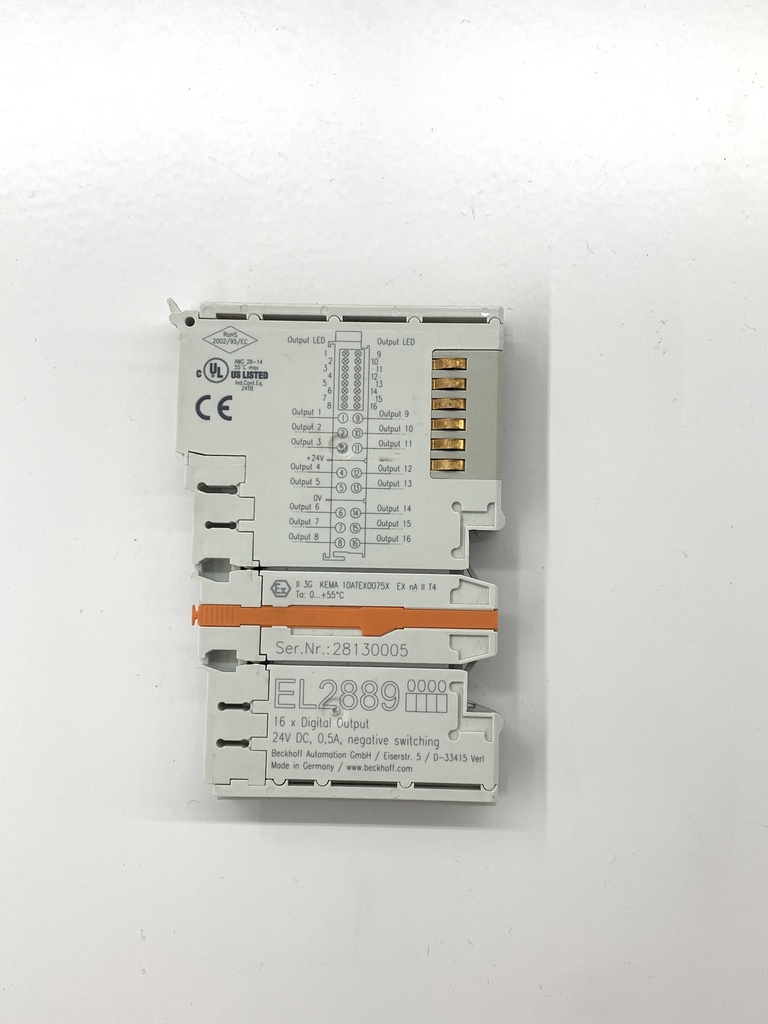 BECKHOFF EL2889 EtherCAT Terminal, 16-channel digital output