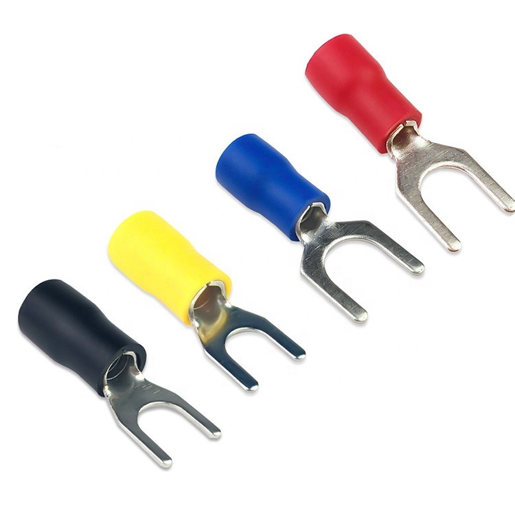 KST SV5-5 VINYL-INSULATED SPADE TERMINAL 2.5-6.0MM-100Pcs