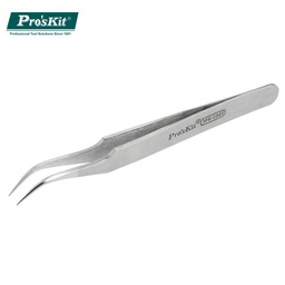 [1PK-104TPRO] PRO'SKIT 1PK-104T  Fine Tip Curved Tweezer (120mm)