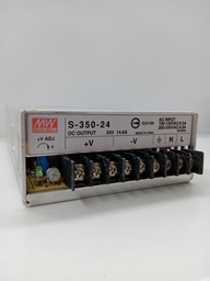 [S-350-24[2]MEA] MEANWELL S-350-24 POWER SUPPLY (24V, 0~14.6A)