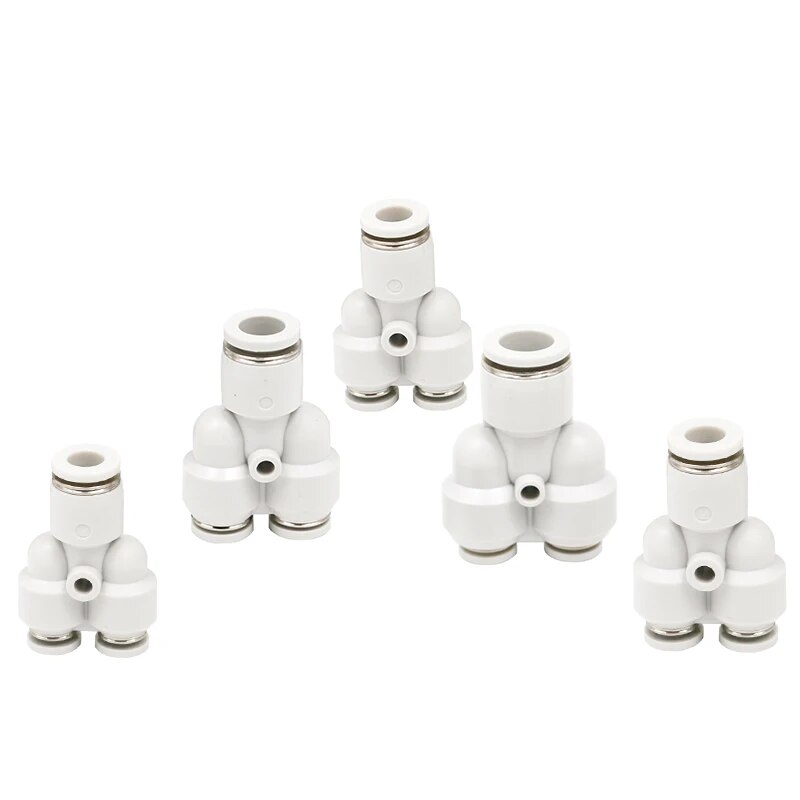 AIRTAC PYW8-6  Different Diameter Union Y Fitting